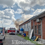 Beinasco: principio di incendio in una ditta di Borgo Melano, l'intervento dei Vigili del fuoco