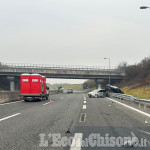 Piscina: scontro tra due auto sulla Torino-Pinerolo, un ferito