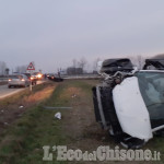 Scontro fra due auto tra Pancalieri e Osasio, un ferito