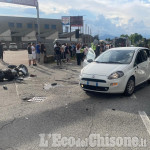 Moto contro auto tra Orbassano e Borgaretto, 25enne grave al Cto