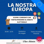 Domenica a Pinerolo il dibattito tra i candidati per le Europee