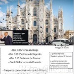 Ai funerali di Berlusconi col bus turistico