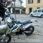 Pinerolo: grave incidente tra auto e moto in via Nazionale 