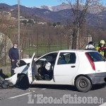 Pinerolo: grave incidente sulla provinciale per San Pietro