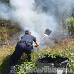 Nichelino: incendio nel parco del Boschetto