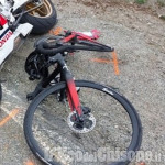 Ansia per il ciclista cumianese Daniel Gianello, investito frontalmente da una moto