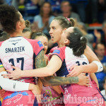 Volley A1 femminile, ottima risposta di Pinerolo che non dà scampo al Perugia: 3-1 di carattere