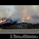 Embedded thumbnail for IL VIDEO - Incendio ex Annovati di Frossasco: la situazione di questa mattina